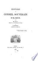 Histoire du Conseil souverain d'Alsace