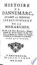 Histoire du Danemarc, avant et depuis l'établissement de la monarchie
