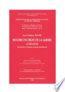 Histoire du droit de la guerre (1700-1819)
