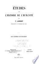Histoire du droit des gens et des relations internationales: Les guerres de religion
