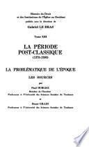 Histoire du droit et des institutions de l'Église en Occident