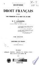 Histoire du droit français
