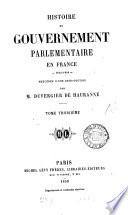 Histoire du gouvernement parlementaire en France, 1814-1848