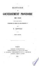 Histoire du gouvernement provisoire de 1848