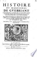 Histoire du Mareschal de Guébriant