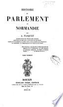 Histoire du Parlement de Normandie