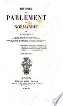 Histoire du parlement de Normandie