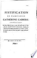 Histoire du procez entre Demoiselle Cadiére & P. Cadière, Jacobin, Mre Cadière Prêtre, P. Nicolas Prieur des Carmes Dechaussez de Toulon, d'une part, & le P. Girard...