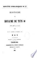 Histoire du royaume des Tsin