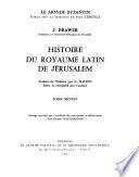 Histoire du royaume latin de Jérusalem