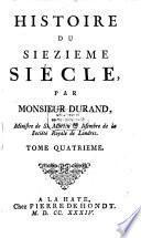 Histoire Du Seizieme Siècle