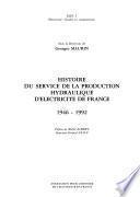 Histoire du Service de la production hydraulique d'Electricité de France