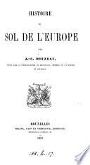 Histoire du sol de l'Europe