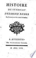 Histoire du syndicat d'Edmond Richer