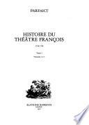 Histoire du théâtre françois