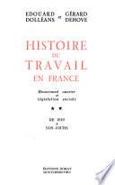 Histoire du travail en France: De 1919 à nos jours