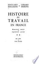 Histoire du travail en France