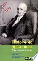 Histoire et agronomie