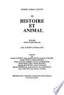 Histoire et animal: pt. 1. Des societés et des animaux