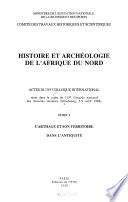 Histoire et archéologie de l'Afrique du Nord: Carthage et son territoire dans l'antiquité