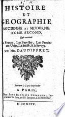Histoire et geographie ancienne et moderne