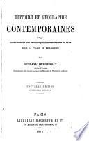 Histoire et géographie contemporaines