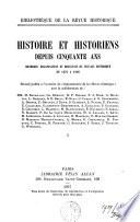 Histoire et historiens depuis cinquante ans