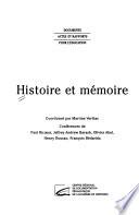 Histoire et mémoire