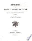 Histoire et mémoires de l'Institut royal de France