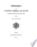 Histoire et mémoires de l'Institut royal de France