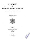 Histoire et memoires de l'Institut royale de France