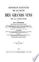 Histoire et statistique de la vigne et des grands vins de la Côte d'Or