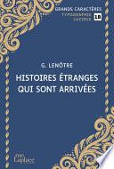 Histoire étranges qui sont arrivées