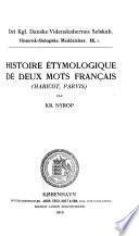 Histoire étymologique de deux mots français (haricot, parvis)