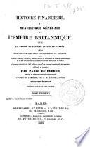 Histoire financière et statistique générale de l'Empire britannique