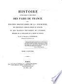 Histoire généalogique et héraldique des pairs de France, des grands dignitaires de la couronne, des principales familles nobles du Royaume, et des maisons princières de l'Europe. Précédé de la généalogie de la maison de France. Par De Courcelles