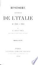 Histoire générale de l'Italie de 1846 à 1850