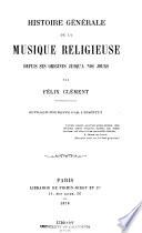 Histoire générale de la musique religieuse