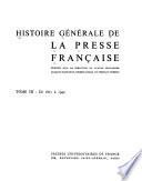 Histoire générale de la presse française