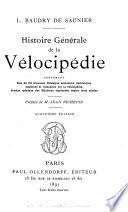 Histoire générale de la vélocipédie