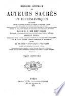 Histoire générale des auteurs sacrés et ecclésiastiques