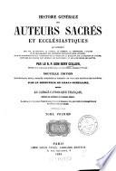 Histoire générale des auteurs sacrès et ecclésiastiques
