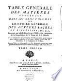 Histoire générale des auteurs sacrés et ecclésiastiques ...