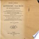 Histoire générale des auteurs sacrés et ecclésiastiques