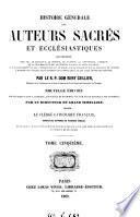 Histoire générale des auteurs sacrés et ecclésiastiques. [L.M.F. Bauzon] de grand séminaire. [With] Table générale, redigée par L.É. Rondet, augmentée par l'abbé Bauzon