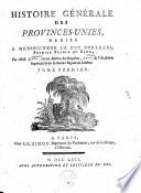 Histoire générale des Provinces-Unies