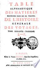 Histoire générale des voyages