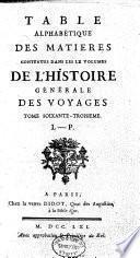 Histoire générale des voyages
