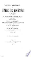 Histoire générale du comté de Harnes en Artois, jusquà̓ 1789