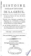 Histoire générale et particulière de la Grèce